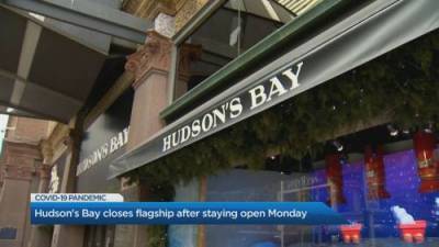 Hudson Bay’s flagship store in Toronto reopens amid confusion in Day 2 of lockdown - globalnews.ca - county Day - county Bay - county Hudson