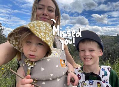 Hilary Duff - Mike Comrie - Matthew Koma - Lizzie Macguire - Pregnant Hilary Duff Hugs Her Kids For The First Time Since Coronavirus Scare -- Look! - perezhilton.com