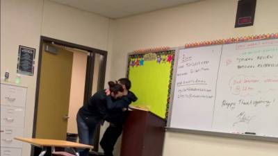 Video shows Florida teacher slamming student in dispute over bathroom break - clickorlando.com - state Florida - county Lake - county Miami