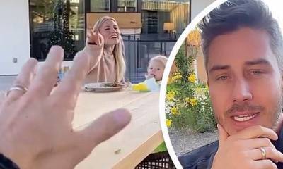 Arie Luyendyk-Junior - Lauren Burnham - Arie Luyendyk Jr. 'tested positive for COVID' as he sits on the other side of a table from family - dailymail.co.uk