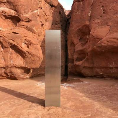 Mysterious silver monolith disappears from Utah desert - clickorlando.com - city Salt Lake City - state Utah