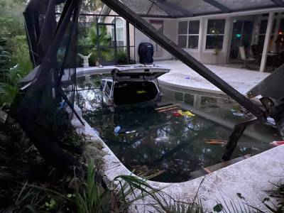 15-year-old Florida driver crashes SUV into pool, deputies say - clickorlando.com - state Florida - county Nassau