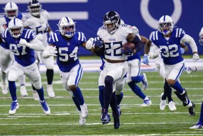 Derrick Henry - Henry leads Titans' run to AFC South lead 45-26 over Colts - clickorlando.com - state Tennessee - city Indianapolis
