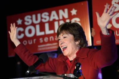 Susan Collins - Senate Latest: GOP Sen. Collins wins reelection in Maine - clickorlando.com - state Maine