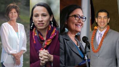 Deb Haaland - Getty Images - 6 Native candidates elected to Congress, breaking record - fox29.com - Usa - India - state Hawaii - state Kansas