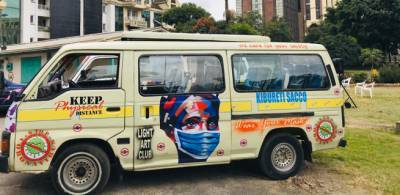 Kenya’s public minibuses help drive the COVID-19 prevention message home - who.int - Kenya - city Nairobi