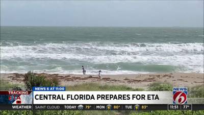 Utility workers on standby as Tropical Storm Eta prepares to rain down on area - clickorlando.com - state Florida - county Marshall