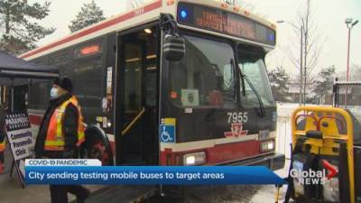 Toronto begins using TTC buses for COVID-19 testing - globalnews.ca