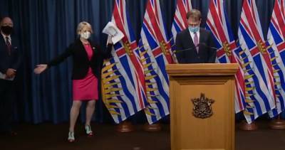 Bonnie Henry - Adrian Dix - B.C.’s top doctor goes viral for ‘happy dance’ ahead of vaccine rollout - globalnews.ca