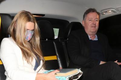 Piers Morgan - Piers Morgan seemingly flouts coronavirus rules as he fails to wear a mask in taxi after date night with wife Celia - thesun.co.uk - Britain - city London