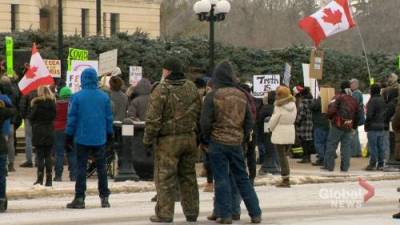 Regina police issue two “Freedom Rally” organizers $2800 fines - globalnews.ca