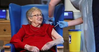 Former carer, 90, first Scots care home resident to get Covid vaccine as she shares 'relief' - dailyrecord.co.uk - Scotland - county Hamilton
