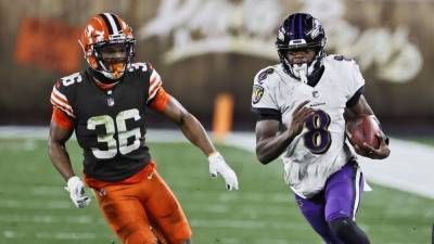 Jackson returns to save Ravens with 47-42 win over Browns - clickorlando.com - county Cleveland - county Brown - city Baltimore - county Lamar - Jackson, county Lamar