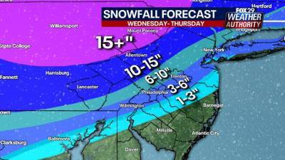 Weather Authority: Nor'easter brings snow, rain and ice to region - fox29.com - state Pennsylvania - state New Jersey