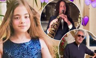 Andrea Bocelli - Andrea Bocelli and Kenny G surprise girl with rare health condition during Hanukkah piano recital - dailymail.co.uk - Italy - state Florida - county Miami