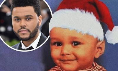 The Weeknd shares a baby photo of himself to promote new Christmas episode of his radio show - dailymail.co.uk - city Santa