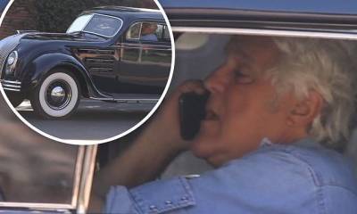 Jay Leno - Jay Leno chats on the phone while driving a classic car from his collection worth more than $52M - dailymail.co.uk - Los Angeles - city Los Angeles