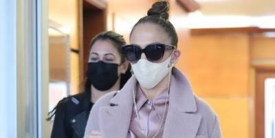 Jennifer Lopez - Barbra Streisand - Jennifer Lopez Shows How to Wear All Pink in Winter - elle.com - city Beverly Hills