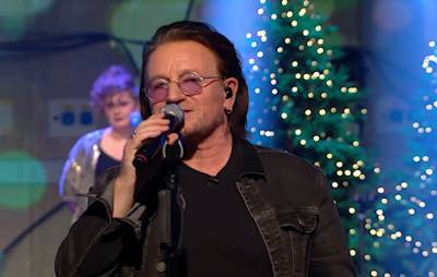 Ryan Tubridy - Christmas Eve - Glen Hansard - Watch U2’s Bono and The Edge cover ‘Christmas (Baby Please Come Home)’ on Irish TV - nme.com - Ireland - city Dublin