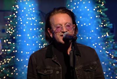 Ryan Tubridy - Christmas Eve - Glen Hansard - U2’s Bono & The Edge Cover ‘Christmas (Baby Please Come Home)’ On Ireland’s ‘Late Late Show’ - etcanada.com - Ireland - city Dublin