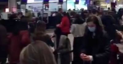 Chaotic scenes as hundreds of passengers stranded at Heathrow after travel bans - mirror.co.uk - Britain - Ireland - city Brussels - city Dublin - city Amsterdam
