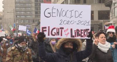 Hundreds of Montreal demonstrators receive stiff fines for not wearing masks - globalnews.ca