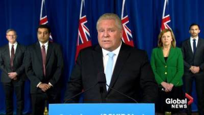 Doug Ford - Premier Ford - Coronavirus: Ontario Premier Ford says school closures over winter break will be extended - globalnews.ca