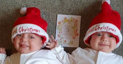 First twins born with Covid-19 returned home for Christmas with relieved family - dailystar.co.uk