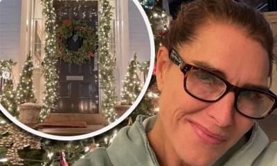 Brooke Shields decks out her home for the holidays after braving 'snow storm and cancelled flights' - dailymail.co.uk - Scotland