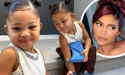 Kylie Jenner - Kylie Jenner shares angelic snaps of Stormi and says 'mommy's not ok,' that she will turn three soon - dailymail.co.uk