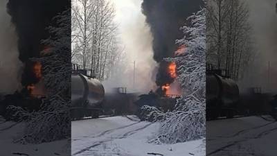 Fire under control, but crude oil still burning after train derailment in Whatcom County - fox29.com - state Washington - county Whatcom