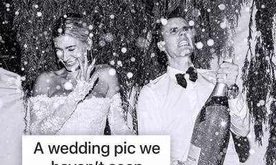 Justin Bieber - Hailey Bieber - Hailey Bieber unveils never-before-seen snap of Justin popping champagne at their wedding - dailymail.co.uk - state South Carolina