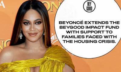 Beyonce's BeyGOOD charity is donating over $500k to people facing eviction - dailymail.co.uk