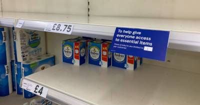 Tesco launches rationing on some essential items as panicked shoppers empty shelves - dailystar.co.uk - city Cambridge