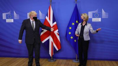 Ursula Von - UK and EU reach historic post-Brexit trade agreement - fox29.com - Britain - Eu - city Brussels