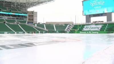 Home of the Riders transformed into largest outdoor rink in Saskatchewan - globalnews.ca