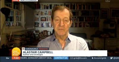 Tony Blair - Alastair Campbell - GMB fans divided as Alastair Campbell fears Covid Nightingale Hospitals were 'PR stunt' - dailystar.co.uk - Britain - Charlotte - county Hawkins - county Campbell