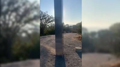 A third mysterious monolith appears in California, after discoveries in Utah, Romania - fox29.com