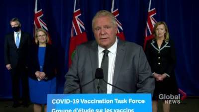 Coronavirus: Ontario says it’ll be ready to distribute a COVID-19 vaccine despite task force unestablished earlier - globalnews.ca