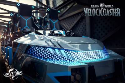 First Look: Universal shows ride vehicle for all new Jurassic World VelociCoaster - clickorlando.com