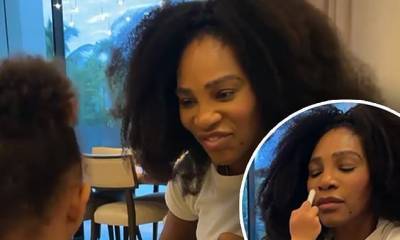 Serena Williams - Serena Williams jokes about 'the new normal' for kids games as she plays 'COVID test' with daughter - dailymail.co.uk