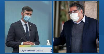 Alberta Health - Deena Hinshaw - Don Iveson - Tyler Shandro - Mercedes Stephenson - ‘We can’t wait that long’: Edmonton, Calgary considering more COVID-19 restrictions - globalnews.ca