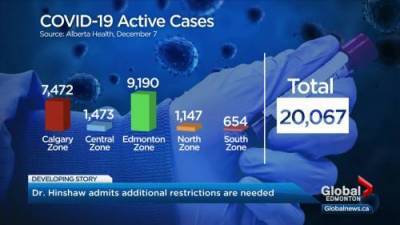 Deena Hinshaw - Julia Wong - Alberta may receive early COVID-19 vaccine as province confirms additional 1,735 cases - globalnews.ca