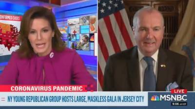 Phil Murphy - Matt Gaetz - MSNBC's anchor urges NJ governor to 'punish' GOP partiers who broke COVID-19 restrictions - foxnews.com - New York - city New York - state New Jersey - Jersey