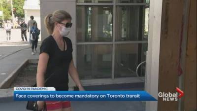 Coronavirus: TTC making masks mandatory for transit riders - globalnews.ca