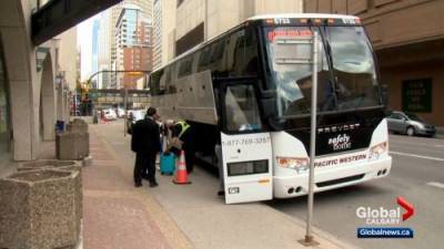 Alberta Thursday - Red Arrow, Ebus resume limited bus service across Alberta - globalnews.ca