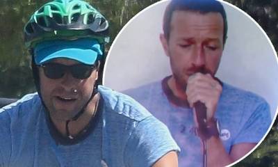 Eric Garcetti - Chris Martin - Chris Martin bares his biceps on Malibu bike ride... after covering U2 on Dear Class of 2020 special - dailymail.co.uk