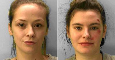 Smirking women jailed for hitting police with toilet roll holder as they broke up party - dailystar.co.uk