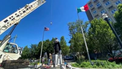 Christopher Columbus - Mike Purzycki - Wilmington removes statues of Columbus, Caesar Rodney pending 'discussion' - fox29.com - state Delaware - city Columbus - city Wilmington, state Delaware