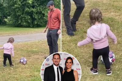 Christine Lampard - Christine Lampard shares rare video of one-year-old Patricia playing football with Frank - thesun.co.uk